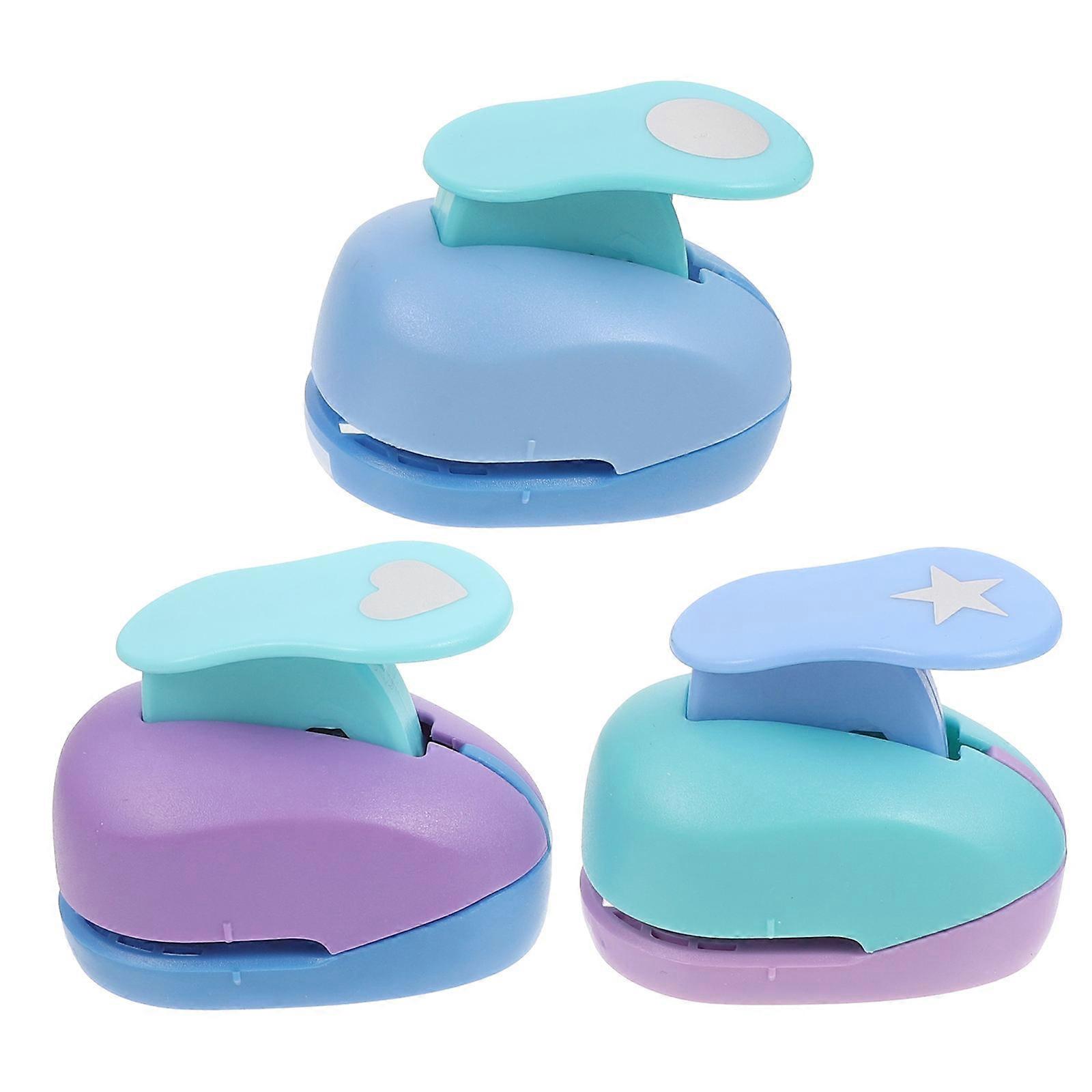 Scrapbooking Punch Paper Cutter DIY Embossing Machine 3Pcs Craft Tools