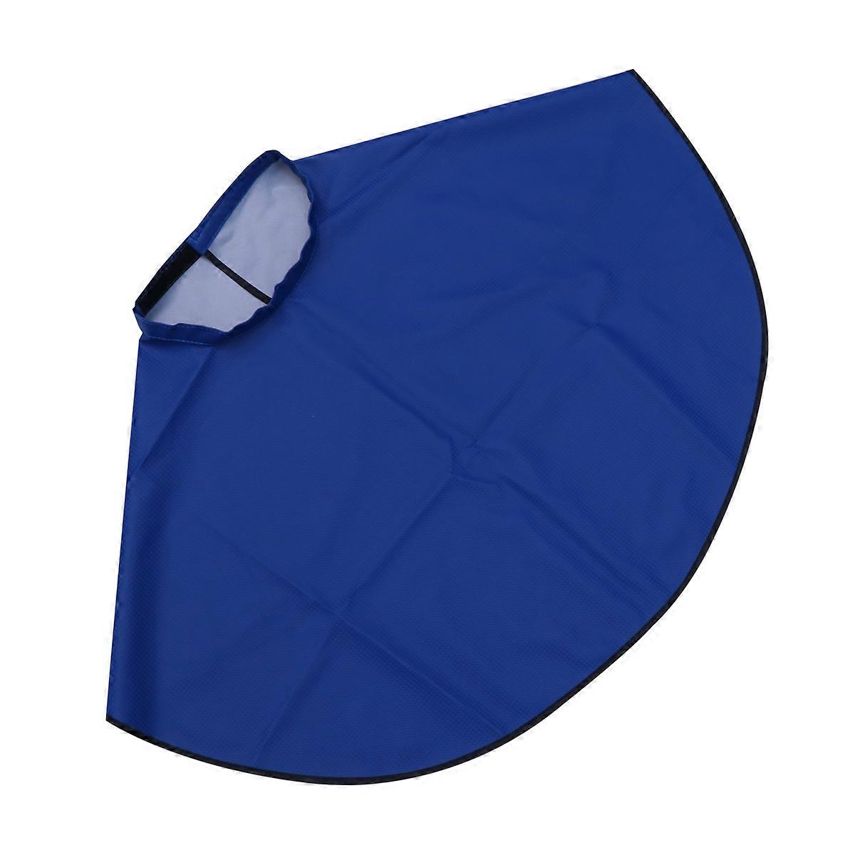 Hairdressing Gown Material Protective Adjustable Blue 80x68x1cm 1Set