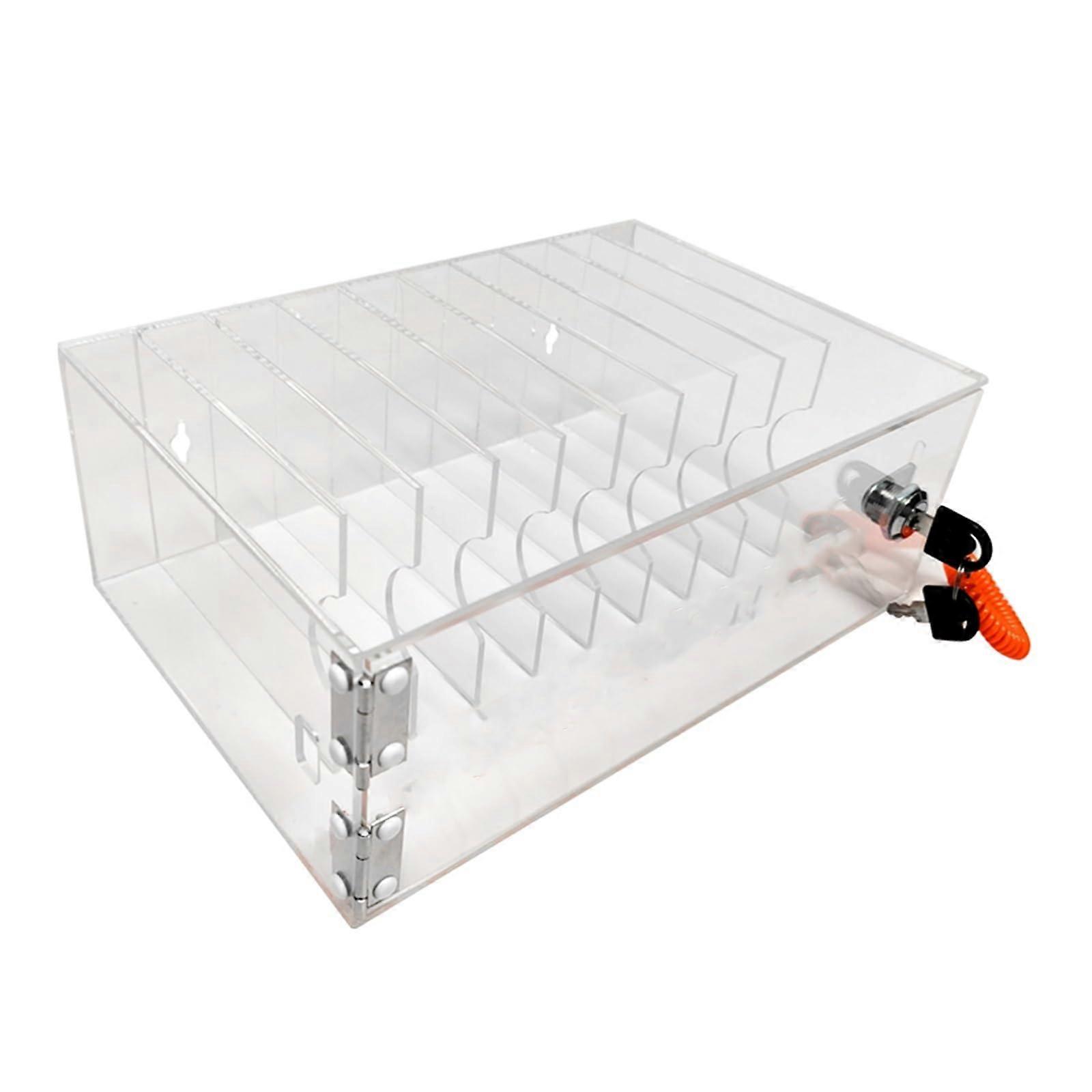 Stackable Cell Phone Locker Box with Secure Locking System, Compact Phone Storage Cabinet for Classroom Office