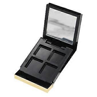 Palette per rossetti, contenitore vuoto, porta ombretti, compatibile con viaggi di lavoro, nero, 6,15 x 5,09 x 1,51 cm, design elegante, 1 set