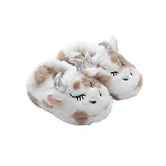 Pantofole per bambini, regalo di Natale, pantofole per bambini, scarpe con simpatici animali e cartoni animati, pantofole per bambine e bambini, calde mucche, pantofole invernali per la casa, risparmia alla grande
