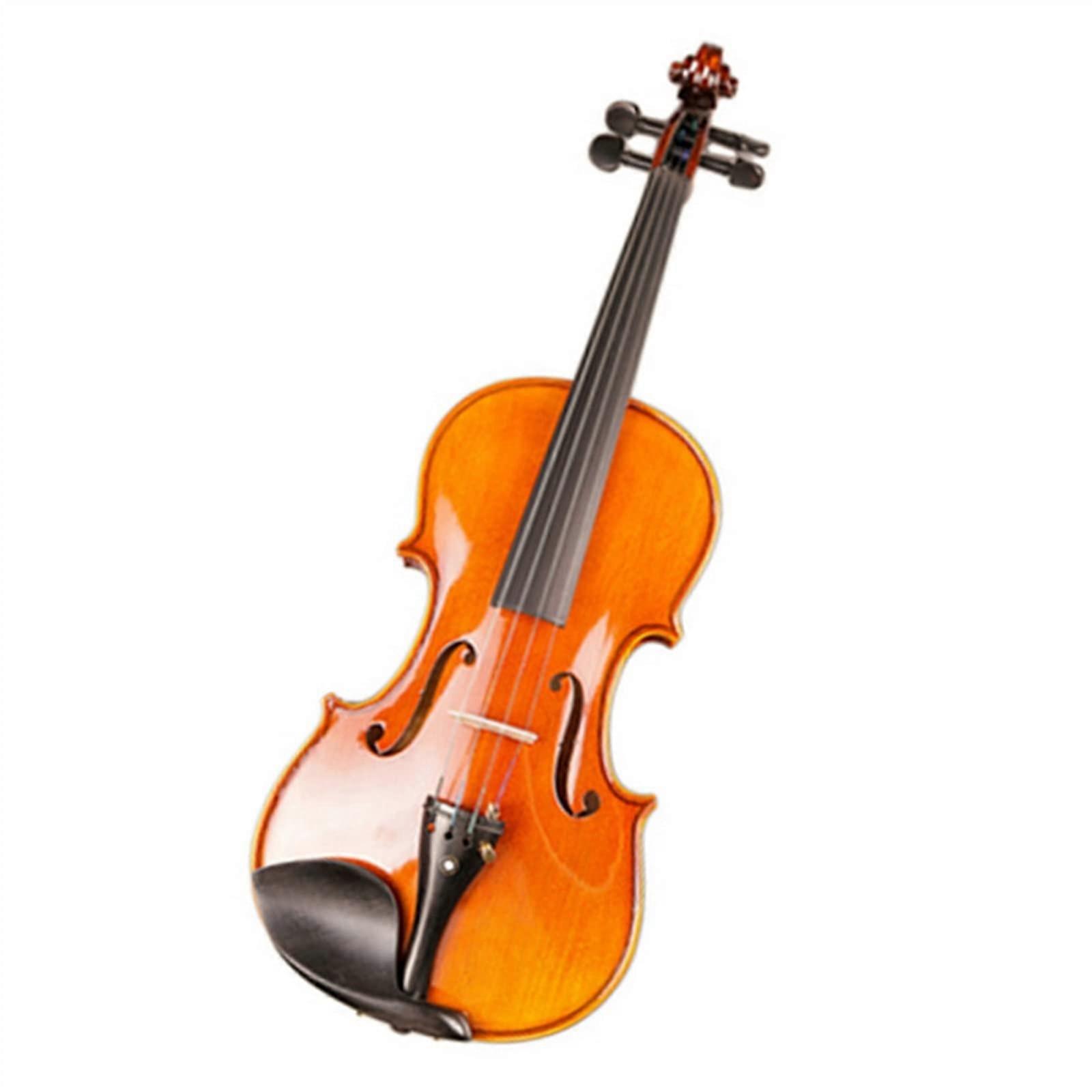 4/4 Handmade Student Violin Durable Maple Wood for Beginners Consistent Performance