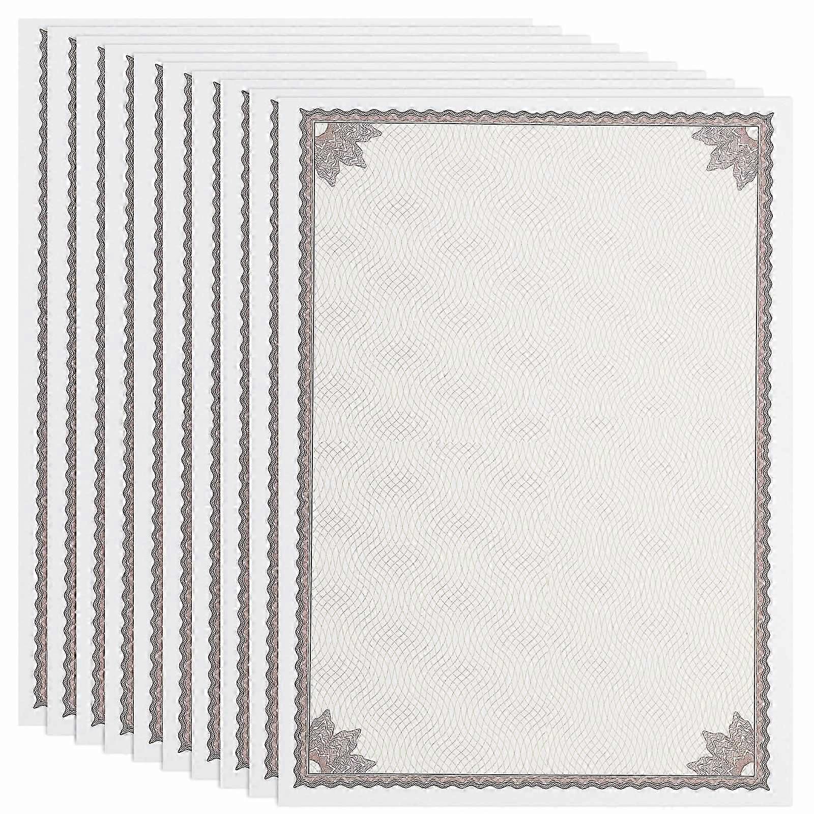 10pcs Writable Printable Blank Certificate Paper for Office Use