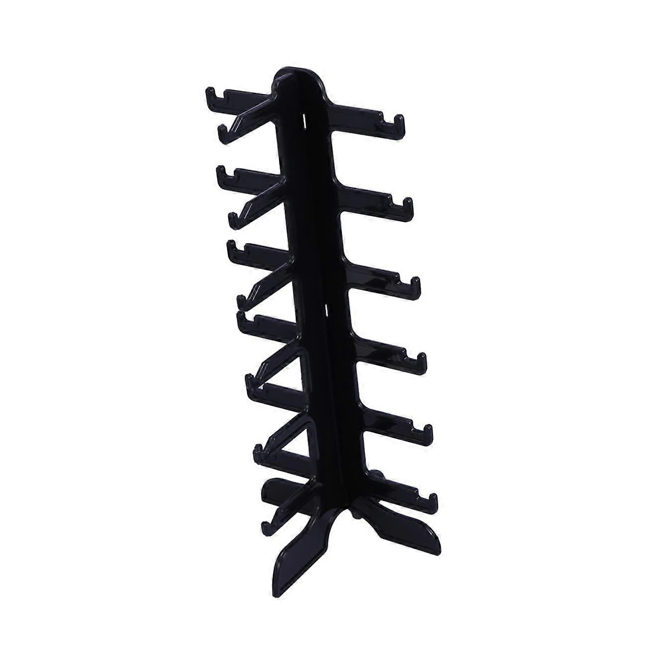 6Layer Eyeglass Display Stand Sunglasses Organizer with SpaceSaving Vertical Storage and Scratch Design