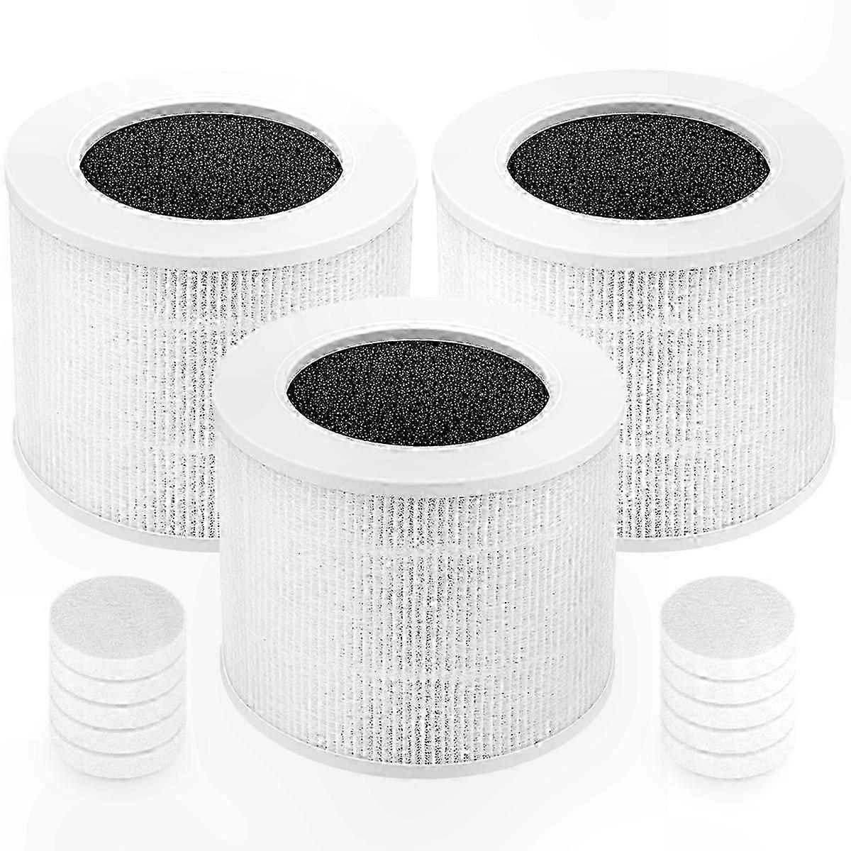 HEPA Filter 3-Pack for Air Purifiers Compatible with Mini Models