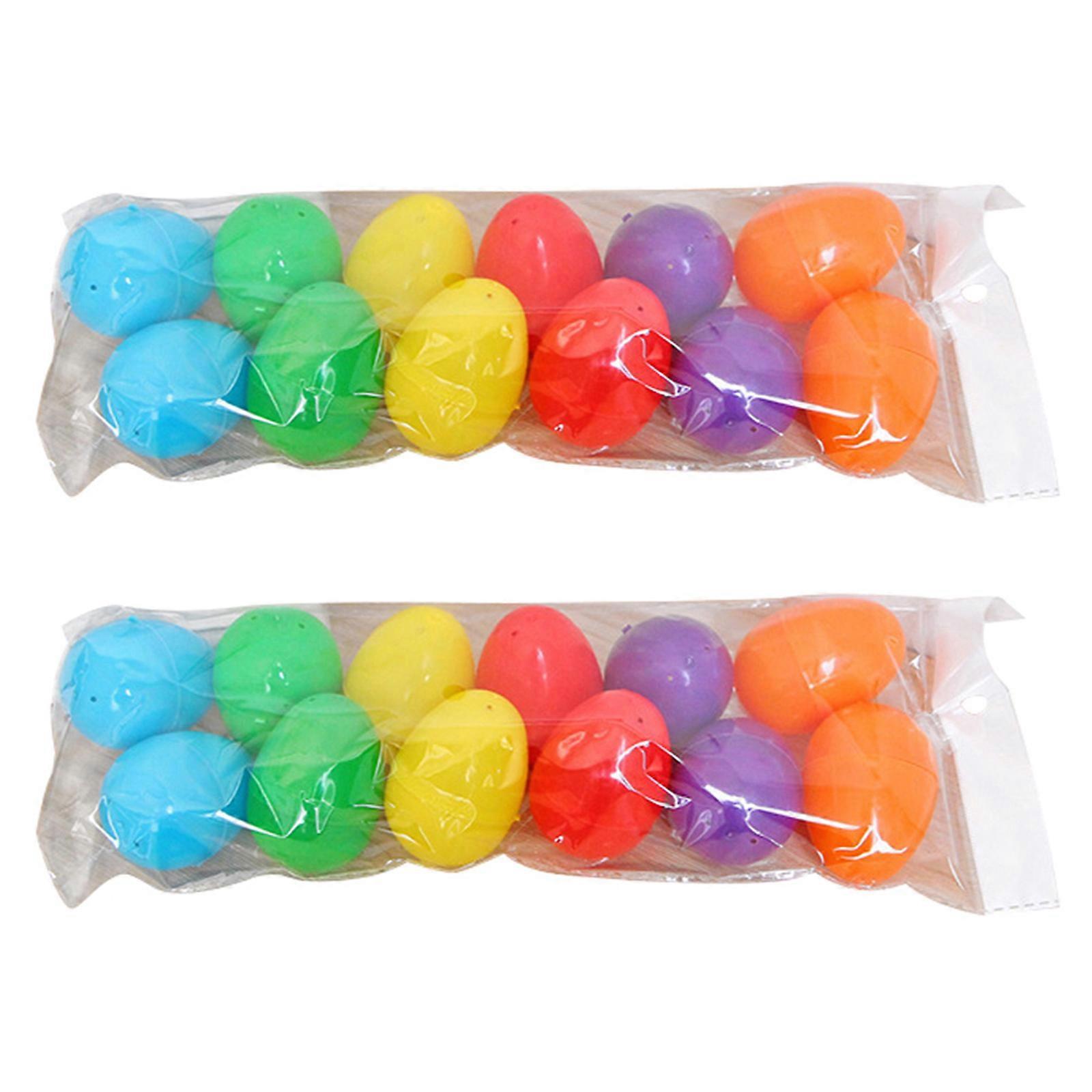 Easter Decoration Plastic Egg Shell for DIY Crafts 48Pcs Pack