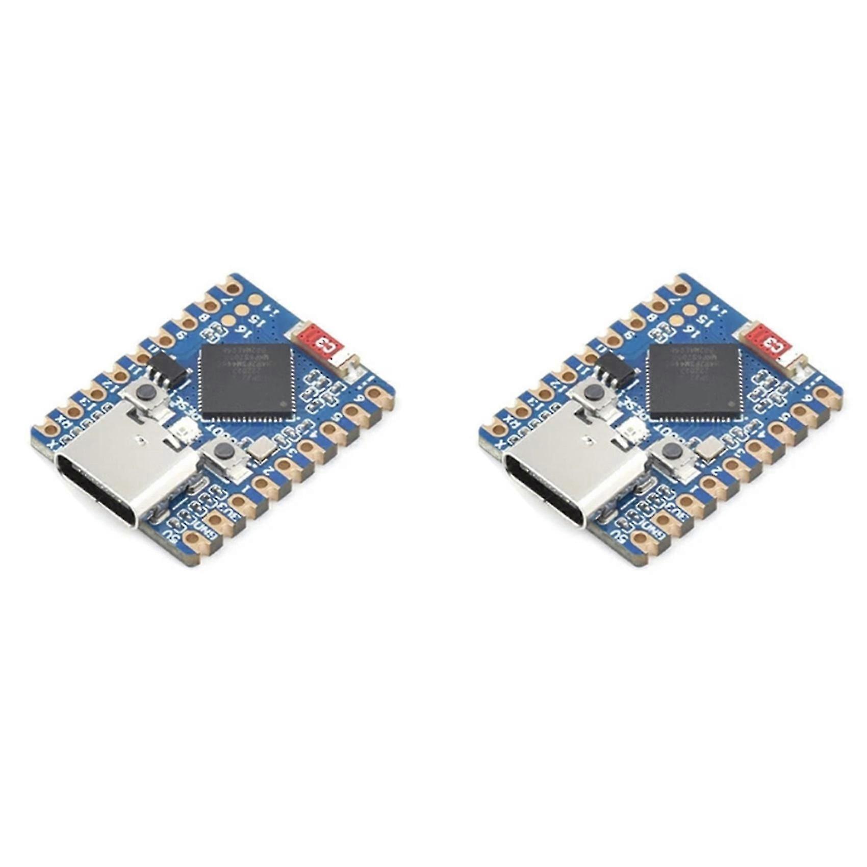 2X ESP32 S3 Zero Wi-Fi BT 5.0 Mini Development Board Simplified Prototyping compatible with Embedded Projects 896C(Without Soldered)