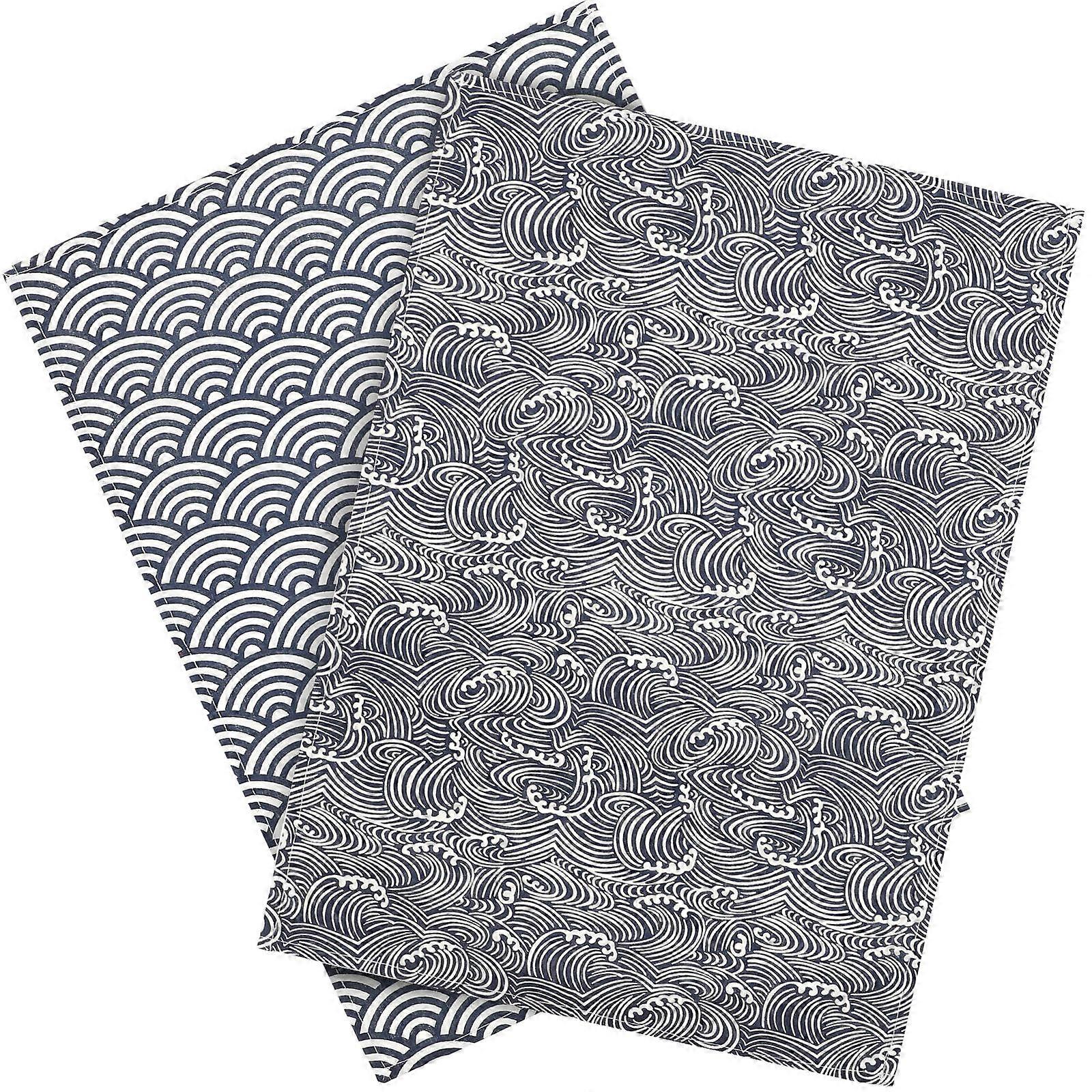 2Pcs Rectangle Table Cloths for Dining Table Kitchen Picnic Mat Assorted Color with Water Absorption