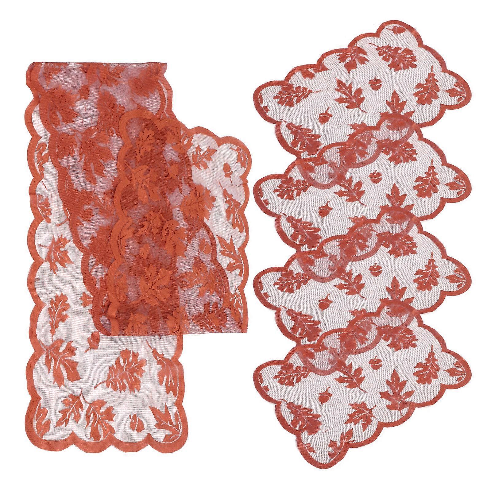 Runner for Thanksgiving Tablecloth Decoration 2Sets