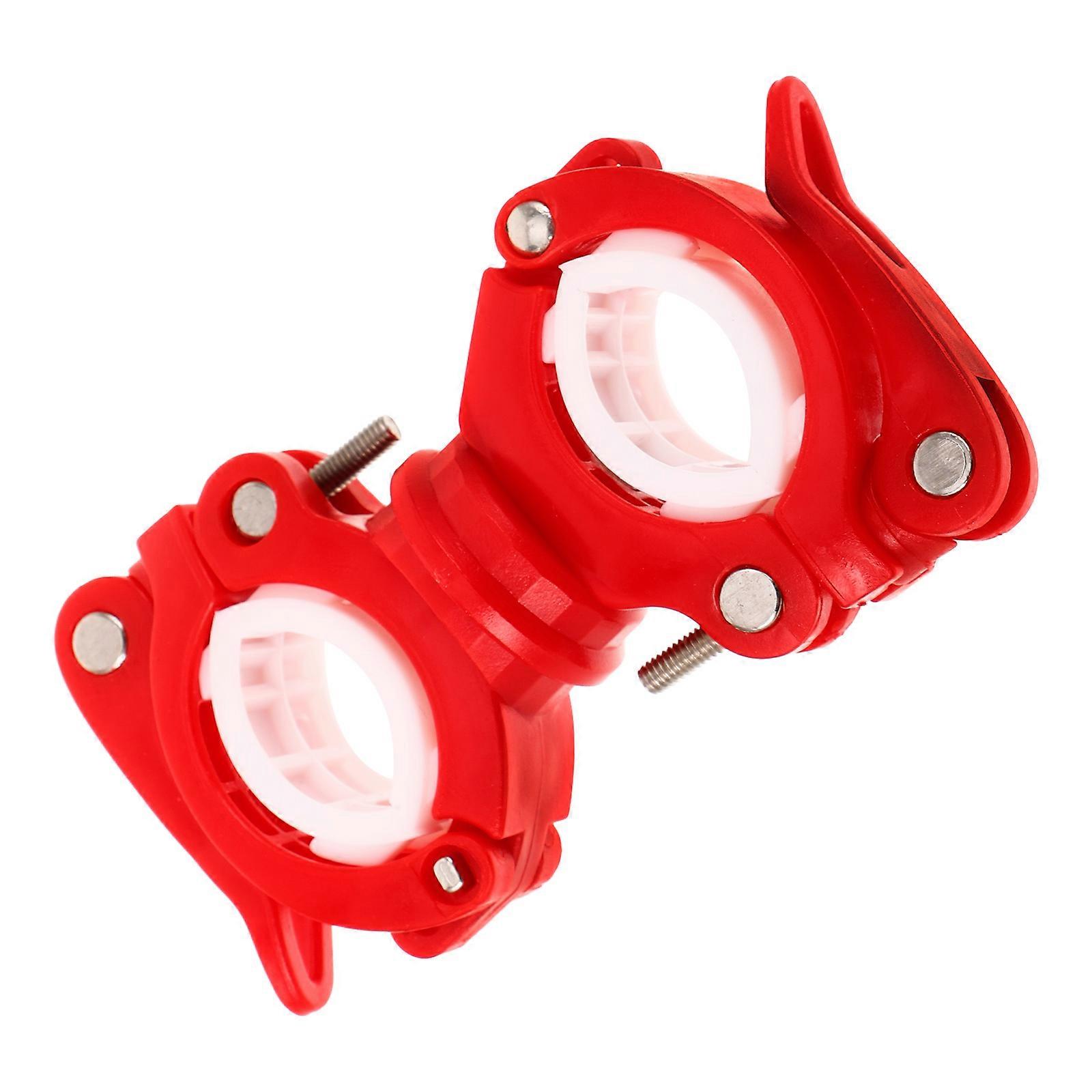 Bike Flashlight Stand Clamp Mount Universal Flashlight Holder 4Pcs