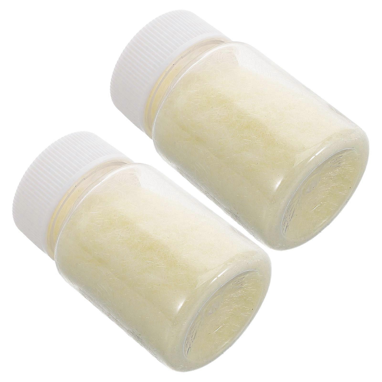 Light Yellow Flocking Powder for Crafts with Soft Texture 5Pcs Set
