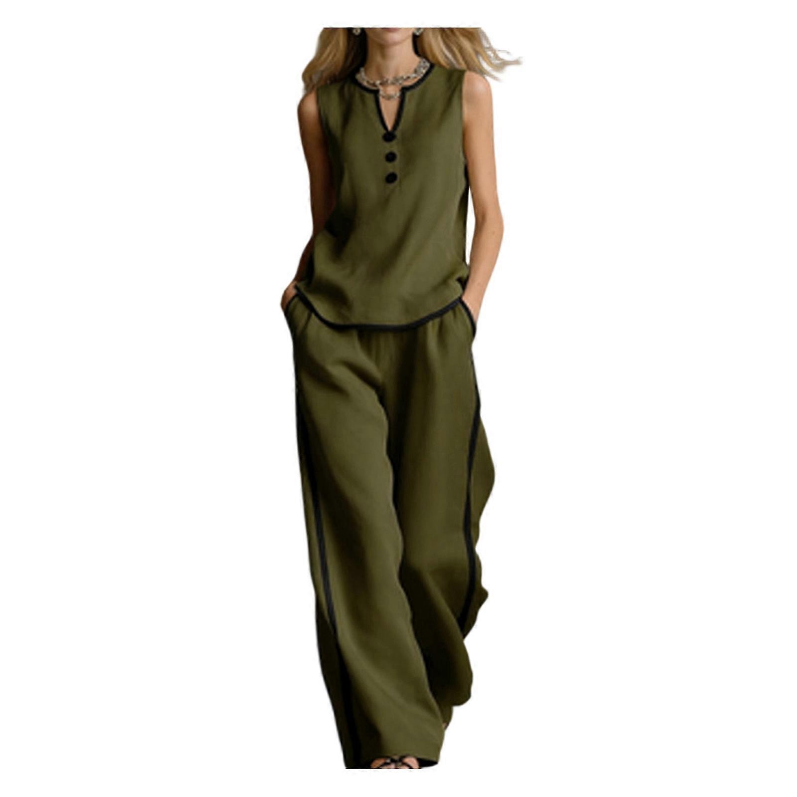 Breathable Polyester 2 Piece Set With Pockets For Work Party