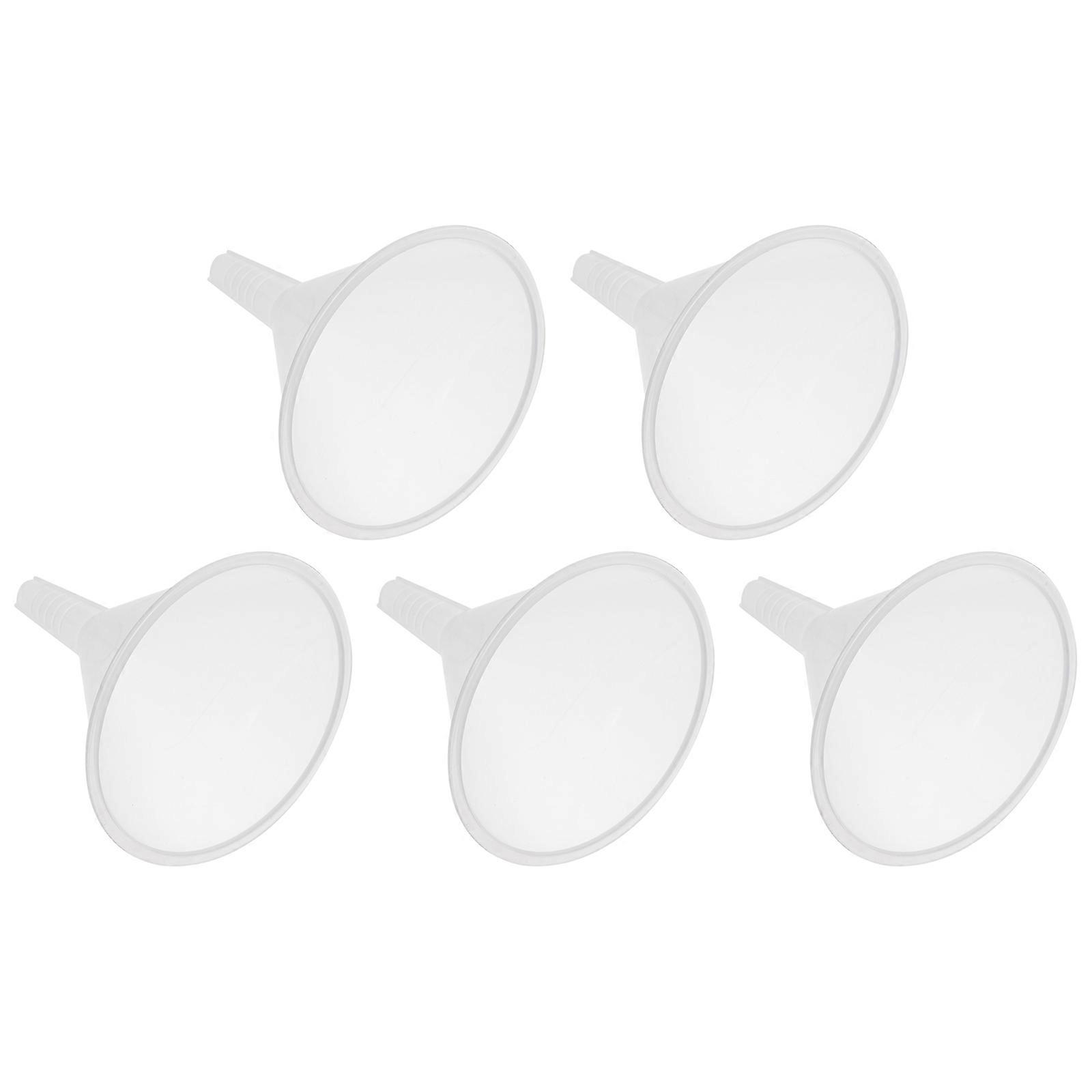 Plastic Laboratory Funnel Triangle Funnel for Experiment 5Pcs Set Transparent