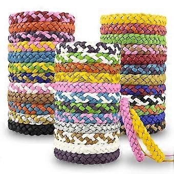 36 Pack Mosquito Repellent Bracelets, Leather Insect & Bug Repellent Wrist Bands for Kids & Adults Outdoor Camping Fishing Traveling -XN,z
