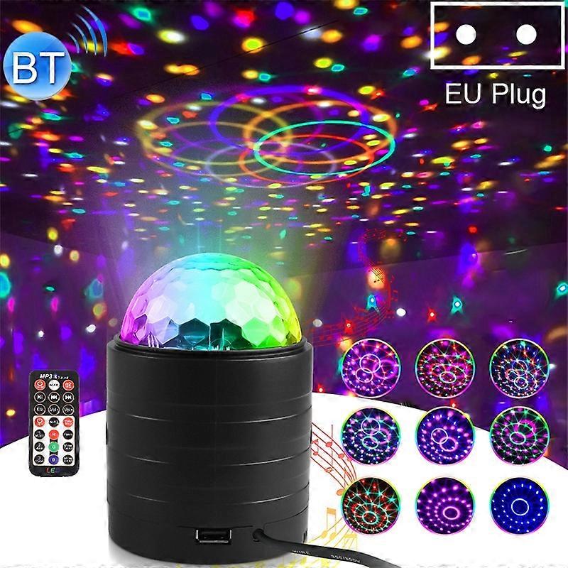 Bluetooth Crystal Magic Ball Stage Light with Remote Control, EU Plug