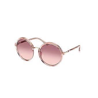 Guess GU7887 72T Rond Zonnebril voor Dames met Volledig Rand, Transparant, Lichtroze, UV3 Origineel