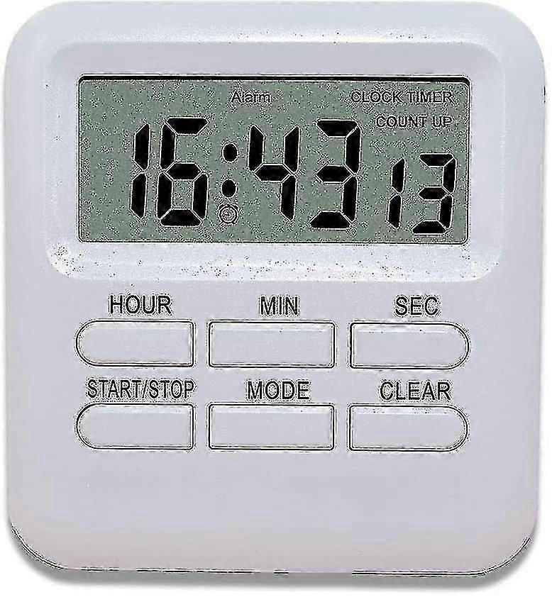 Digital Timer with Clock/Alarm Function, Magnetic Kitchen Timer, Countdown Stopwatch, for Kitchen/Study/Sport
