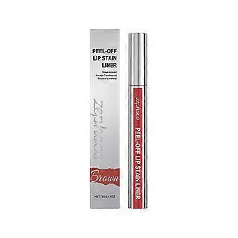Zephoco Red Moisturizing Peel-Off Lip Gloss is een lichte, hydraterende, niet-plakkerige, waterachtige glazen lipgloss