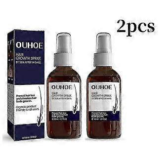 2pcs 50ml Ouhoe Hair Growth Spray Moisturizes Scalp Hair Damaged Strong Hair Dense Hair 3pcs Growth Spray-8447772373413