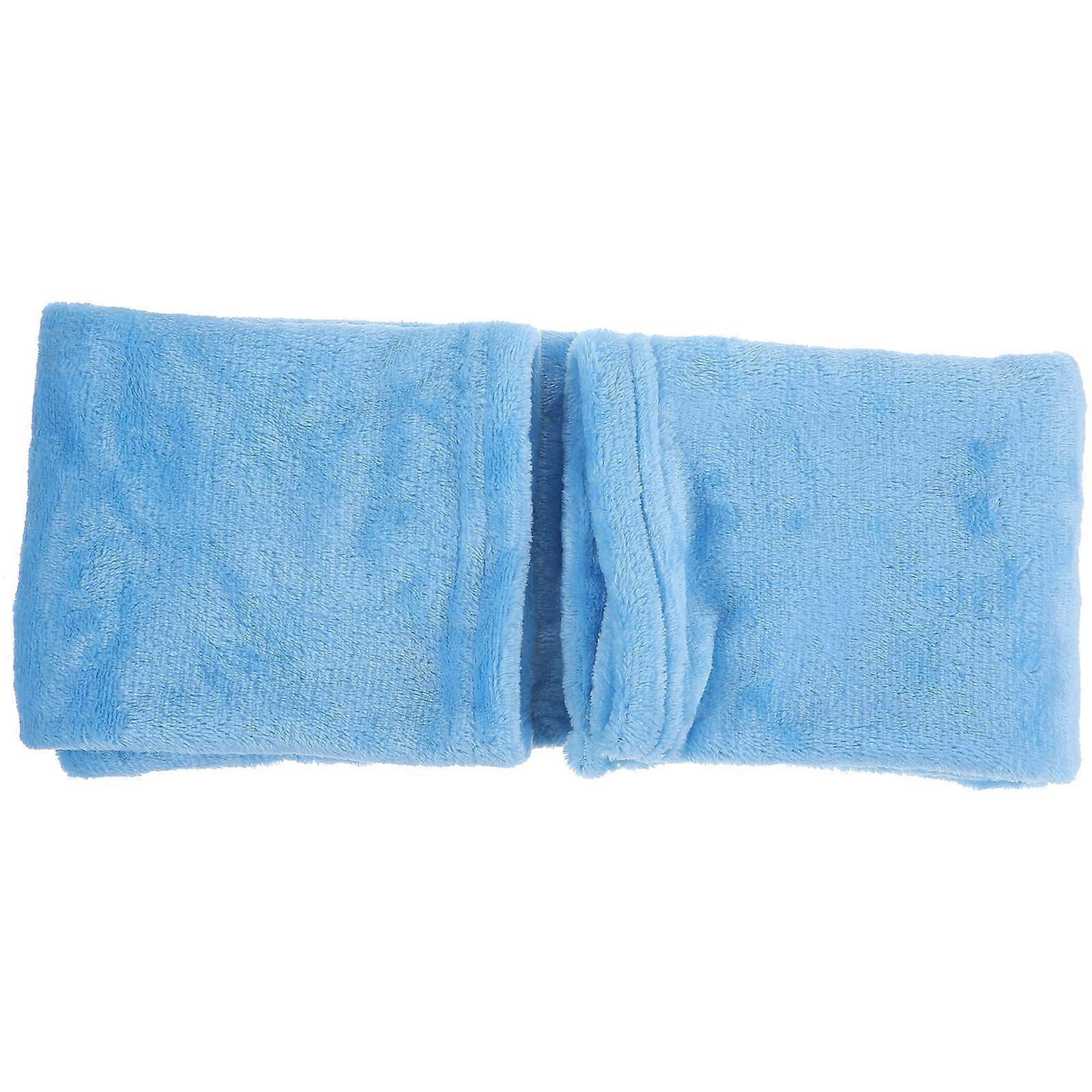 Pet Blanket for Warming Use Fleece Solid Color Sky-Blue