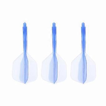 3-Piece 2BA Dart Shafts & Flights Combo Set, Integrated Shaft & Flight Design, Red Color for Thread Barrels