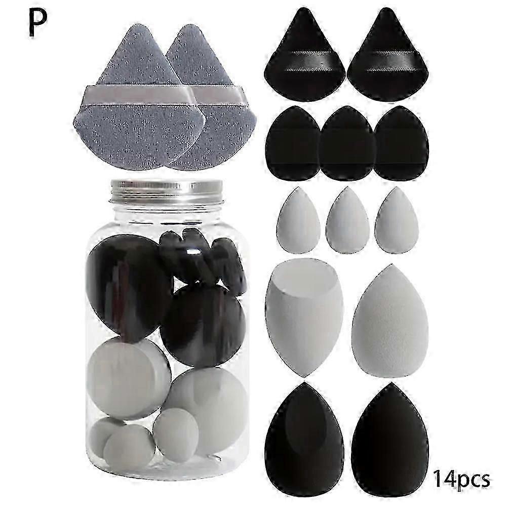 12Pcs Makeup Sponge Set Soft Beauty Blender Applicators