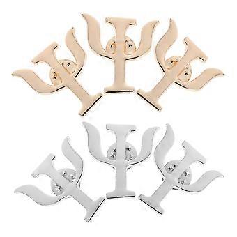 6stk psykologi symbol broche pin til rygsække revers til kvinder og mænd medicinske smykker til læger og sygeplejersker gyldne og sølv