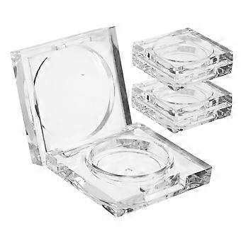 Empty Makeup Palette with Transparent Design, Refillable Eyeshadow Storage Case for Travel