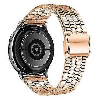 Cinturino compatibile con Huawei Watch GT 5 46mm / Samsung Galaxy Watch3 45mm, in acciaio inossidabile a 7 maglie, lunghezza 22mm, YTQ.