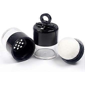 2 Pack 10g Refillable Bulk Compact Case with Puff Cap and Sieve DIY Cosmetic Foundation Compact Case
