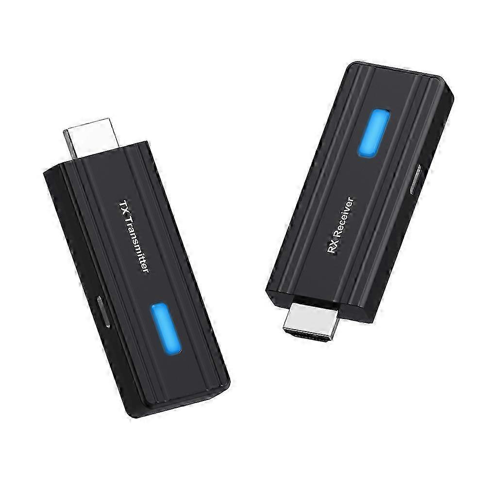 HDMI-Compatible Wireless Extender,5G High-Definition Video Transmission,50-Meter Screen Mirroring Device compatible withComputers B
