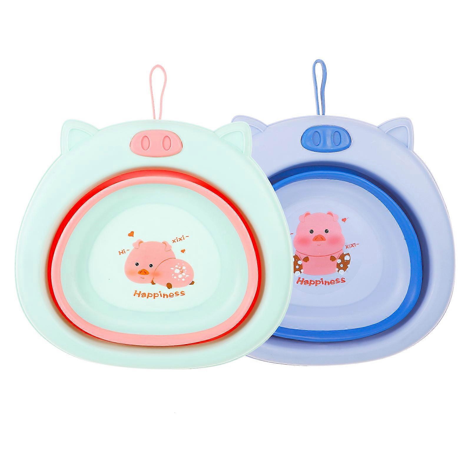 Lot de 2 lavabos pliables pour bébé