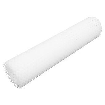Pet Proof Barrier Net, 15.7'' x 196.5'' White Plastic Chicken Wire Mesh Fencing, Balcony Cat Safety Net & Garden Snake Barrier for Various Balcony Str