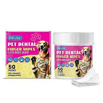 Pet Tooth Cleaning Finger Covers  Disposable Dental Pads for Dogs & Cats, Easy-Use