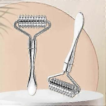 Z7 Stainless Steel Pointed Roller Spatula Massage Ball Stone Face Roller Massager To Improve Neck Facial Beauty Skin Care Tool