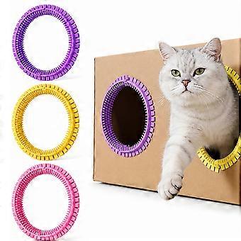 Selbstpflege-Massagespielzeug für Katzen aus Kartons, DIY-Kratztunnelring lindert Juckreiz bei Wohnungskatzen