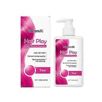 GleamXi Pink Shampoo Låser Farven I Håret Med En Mild Formel, Der Naturligt Viser Farven Og Er En Cool Hårfarveshampoo