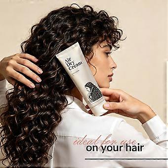 Lightweight Air Dry Hair Smoothing Cream, Castor Coconut Oil Formula, FrizzTaming Styling Product, Enhance Natural Wave & Texture for Daily Use,120g