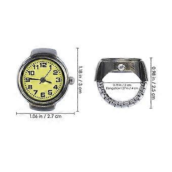 Kreative Retro Ring Uhr Vintage Finger Uhr Frauen Schmuck Finger Ring Uhr