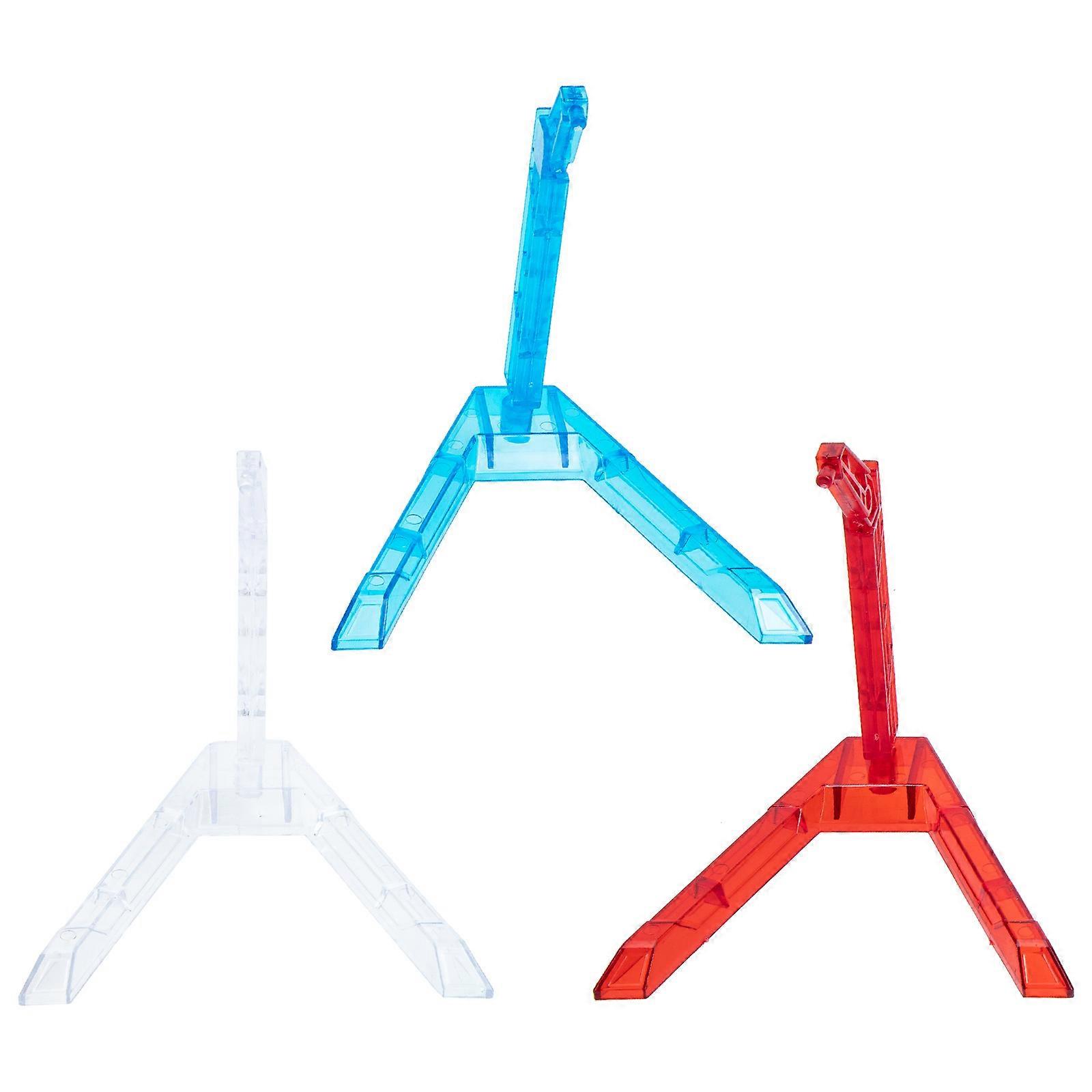 Flexible Display Stand for Holding Model Figures 3Pcs Plastic Base Set