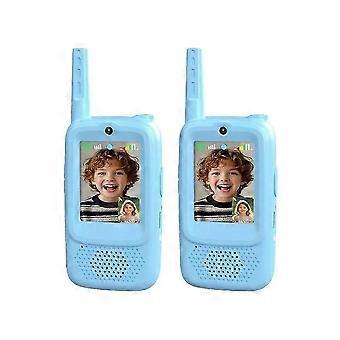 Oplaadbare walkie-talkies met groot bereik, speelgoedradio's, kerst- of verjaardagscadeau voor familiespelletjes, buitenspeelgoed met groot bereik.B1