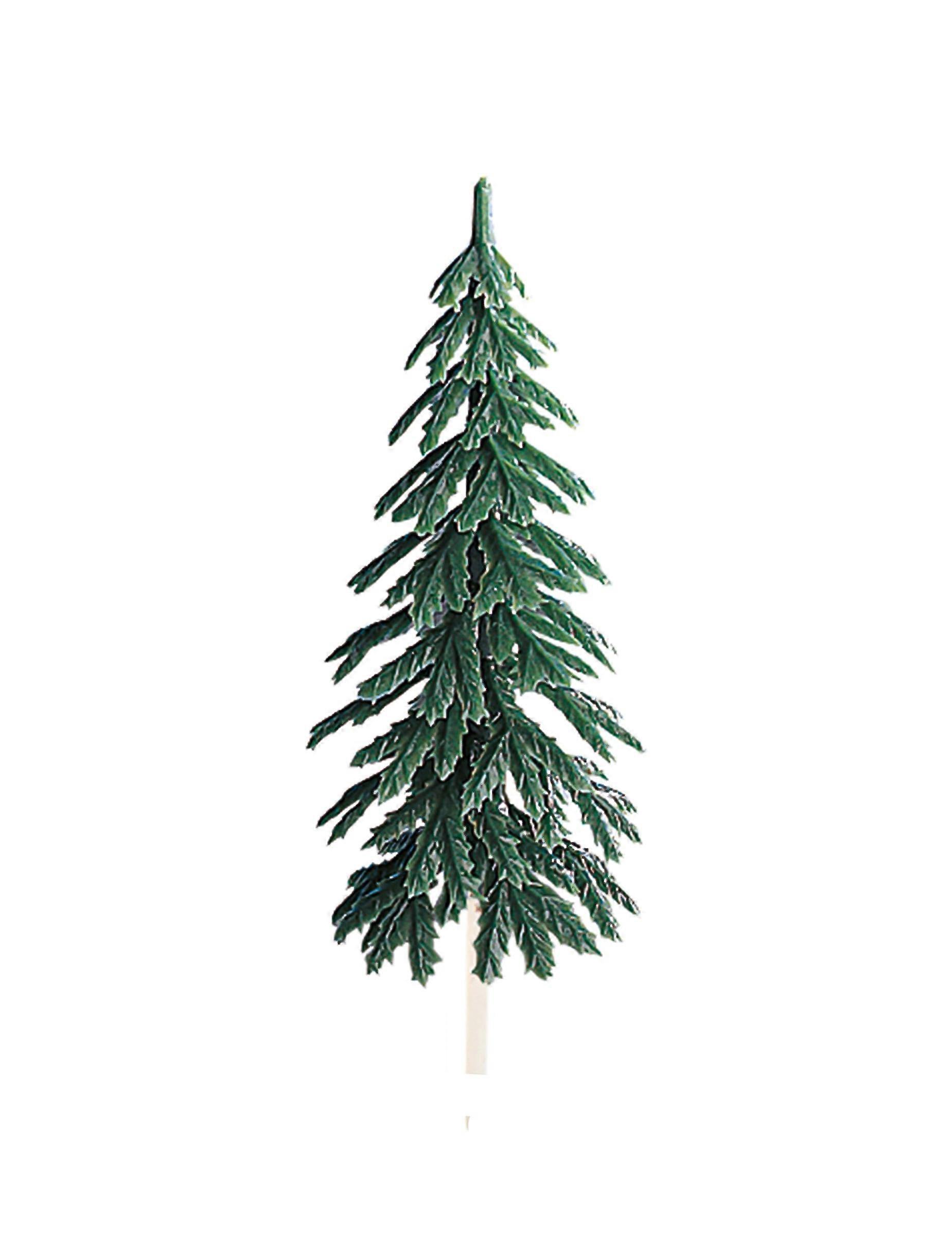 Decorative pick Plastic Christmas tree log 7 cm