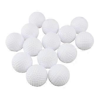 100 pelotas de golf blancas de 41 mm: sensación realista y pelotas de entrenamiento de vuelo limitado para uso en interiores o exteriores