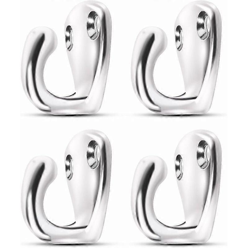 Wall-Mounted Single Hooks Elegant Matte Nickel Space-Saving