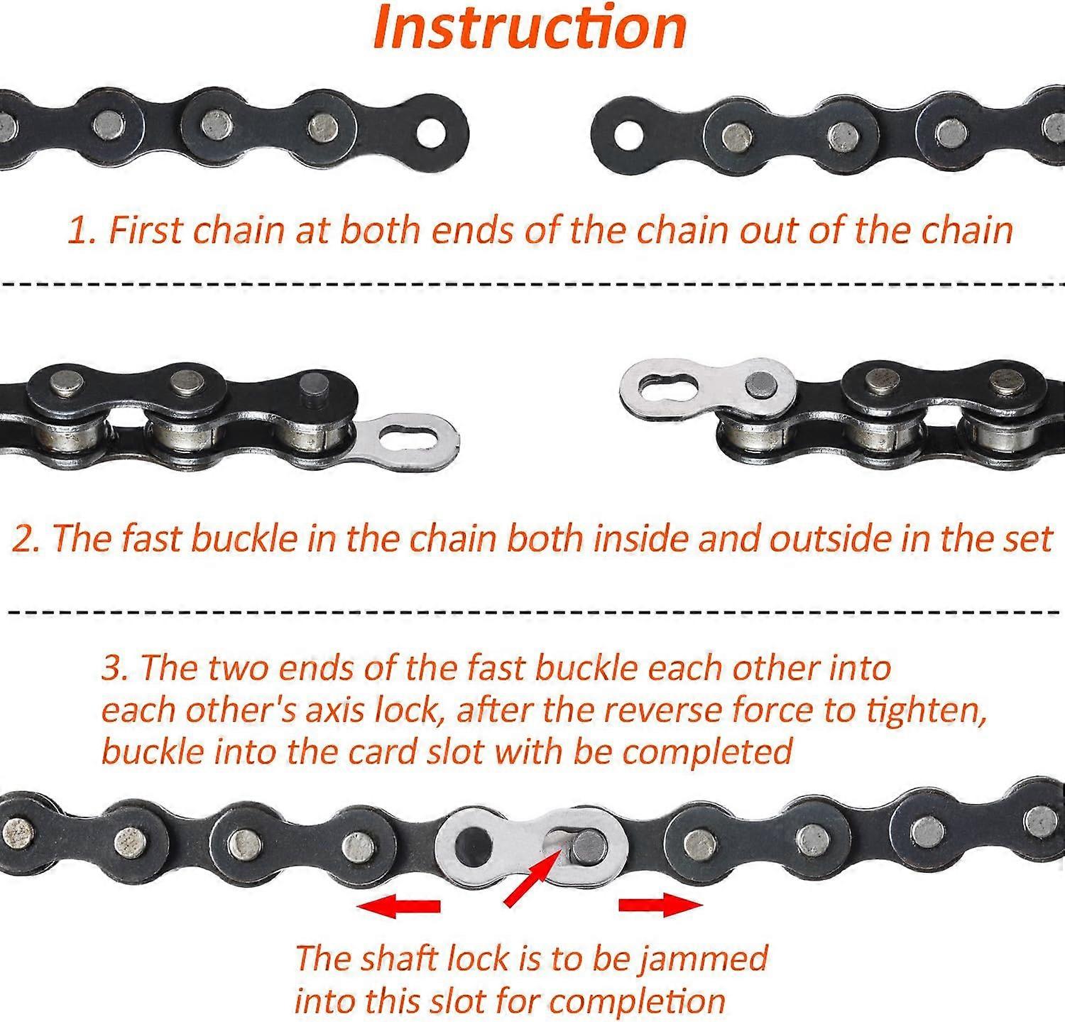Bicycle Missing Link for 9 Speed Chain(8pcs, silver)