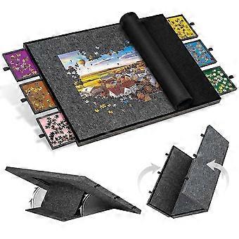 2000 Piece Foldable & Tilting Puzzle Board with 6 Colored Drawers & Cover, &_ttkx-D04