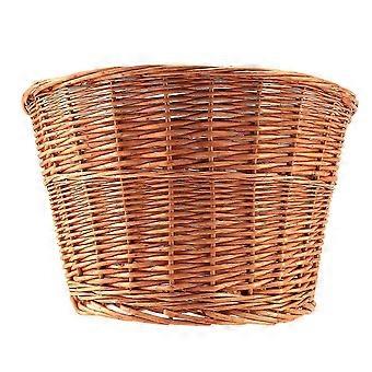 Retro, Handmade, Wicker Bicycle Front Basket with Leather Straps