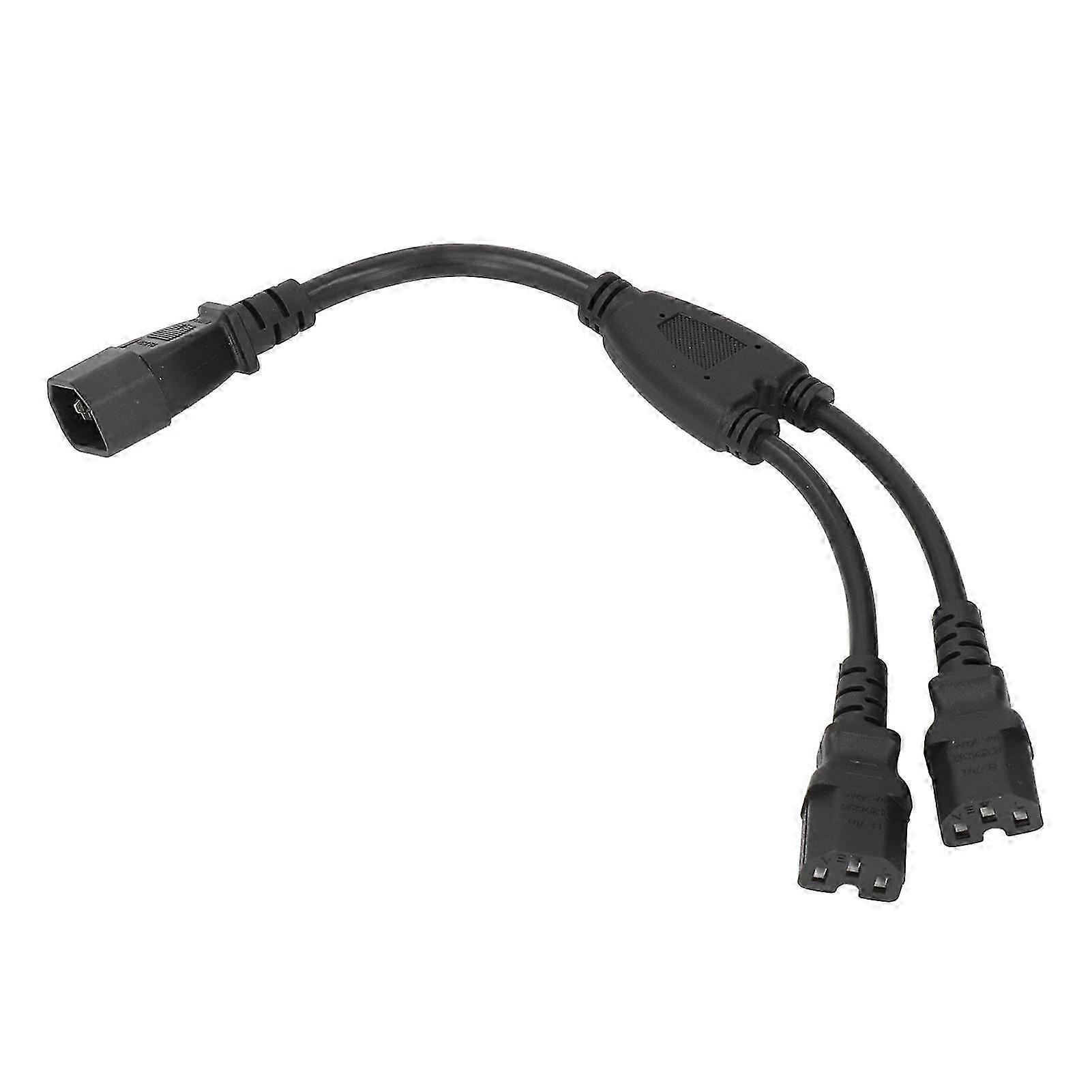 Dual C15 Y-Split Cable C14 Input 30cm