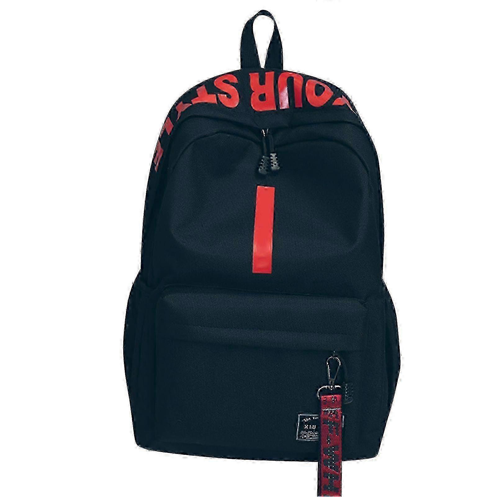 Durable Oxford Contrast Letter Backpack