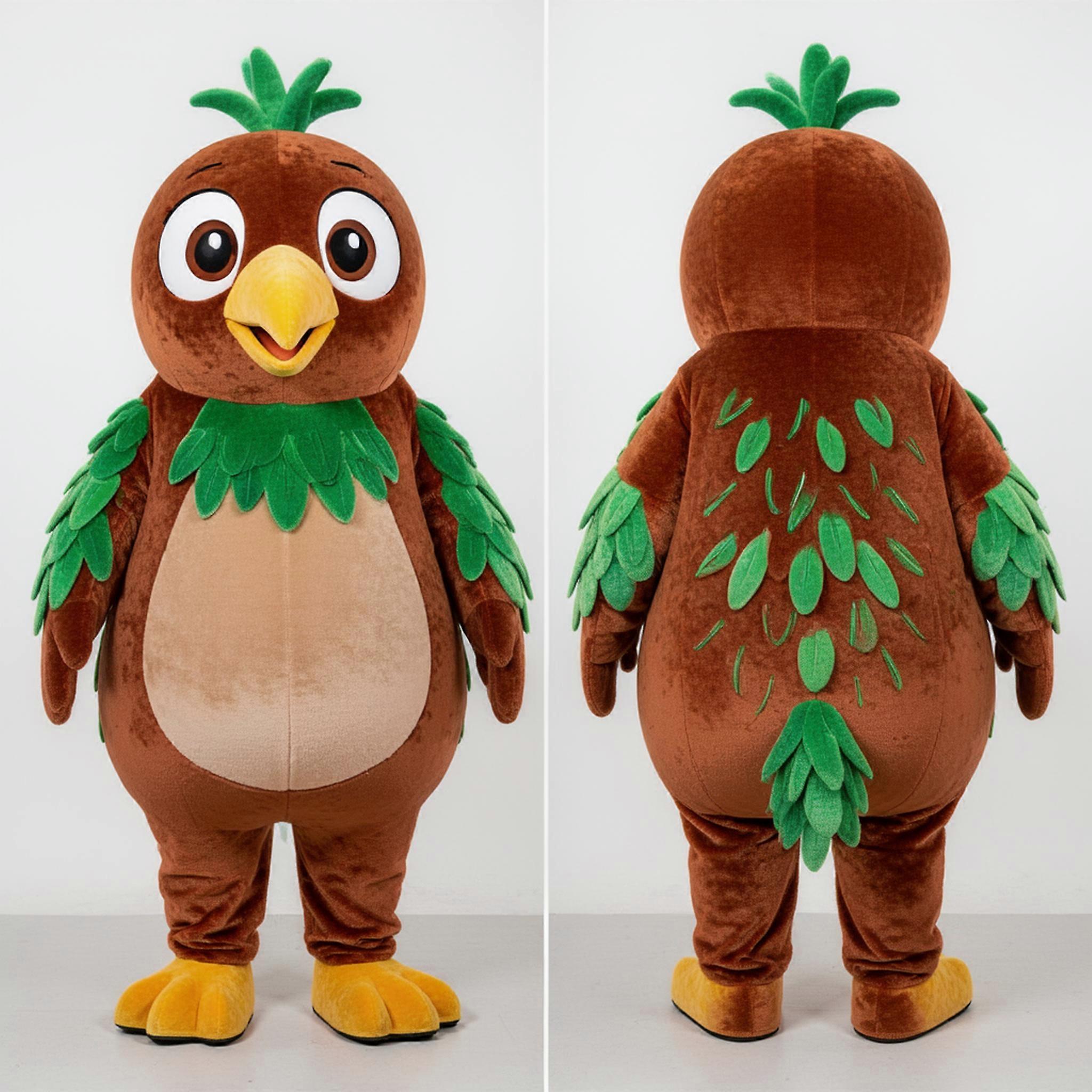 MASTICOT Rust Orange Plump Kiwi Mascot